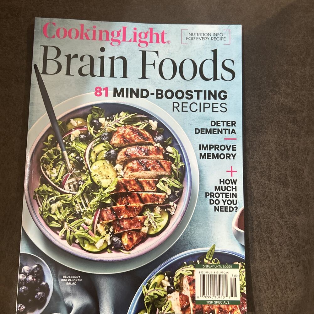 Cooking Light Magazine 2025 Brain Foods 81 Mind Boosting Recipes Improve Memory